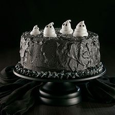 Halloween Ghosts Chocolate Cake Recipe