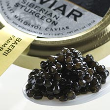 Italian Siberian Sturgeon (A. baerii) Caviar - Malossol