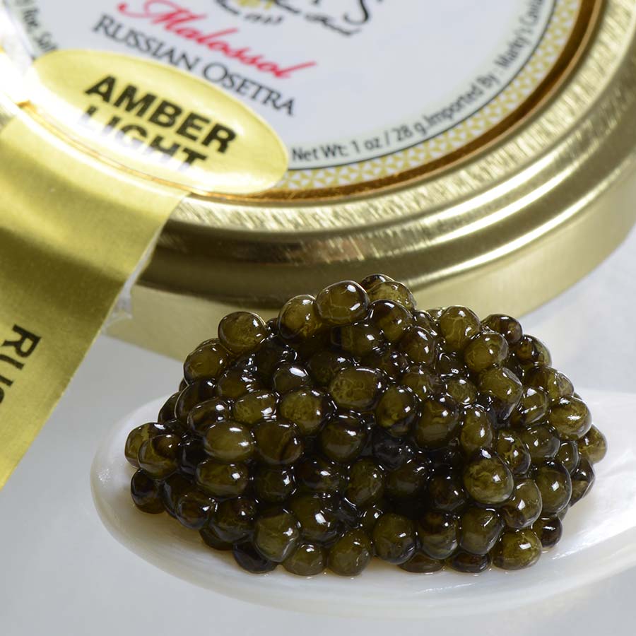 GourmetFoodWorld.com - Osetra Karat Russian Caviar, Light Amber ...