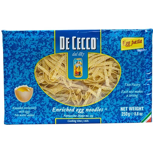 De Cecco Egg Pasta, Egg Fettuccine No.103, 8.8 Ounce (Pack of 4)