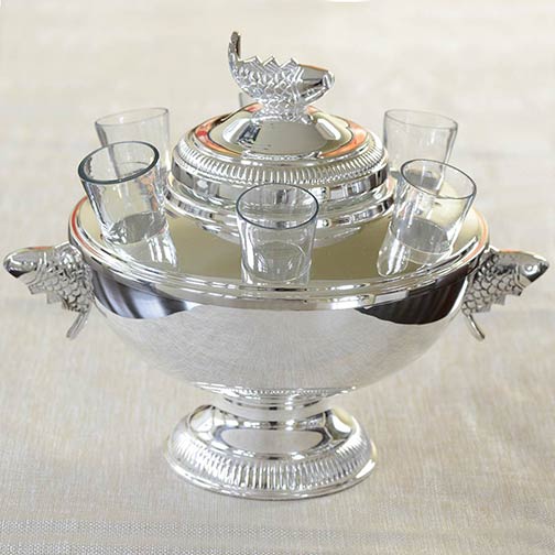 Sterling Silver Tableware / Barware Caviar Service — La Maison